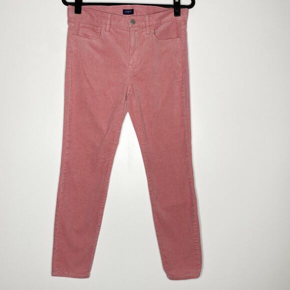 J. Crew 2022 Pink Mid-rise Skinny Corduroy Pant Women's Size 28 - Picture 1 of 8